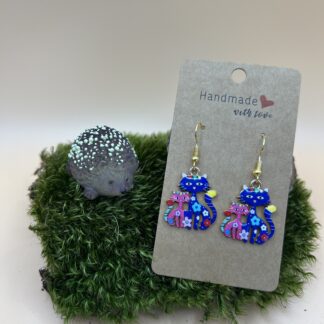 Boucles d'oreilles chats