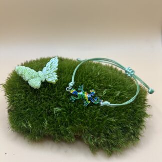 Bracelet "Lézard" vert