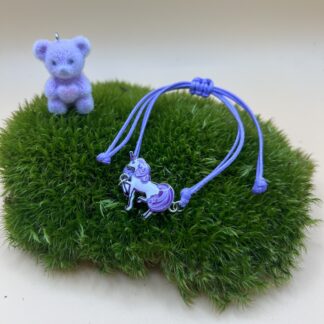 Bracelet "cheval violet"