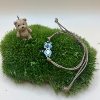 Bracelet "raton-laveur marron"