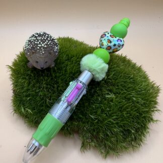 Stylo avec perles en silicones