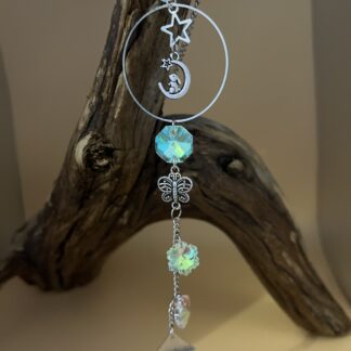 Suspension lapin et papillon