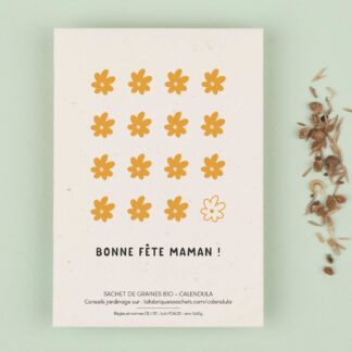 Graines "Bonne Fête Maman" Calendula