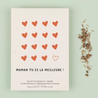 Graines "Maman tu es la Meilleure" Pensées Sauvages