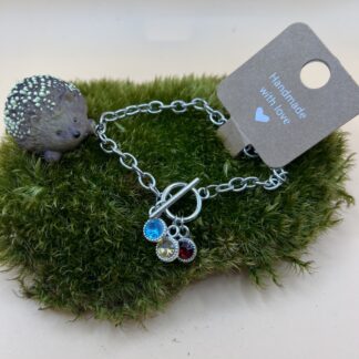 Bracelet argenté et ses 3 brillants