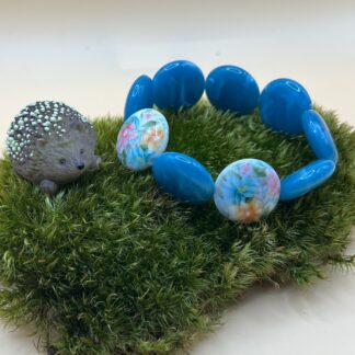 Bracelet Palets fleuris